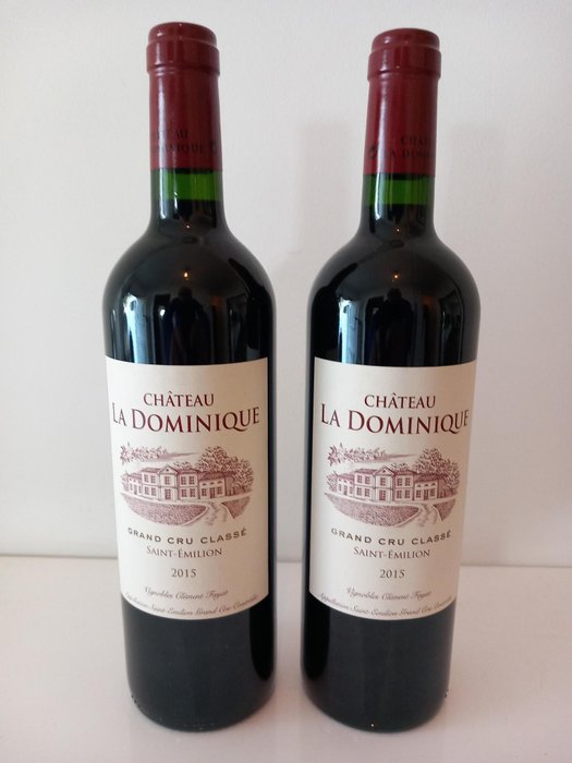 2015 Chateau La Dominique - 圣埃米利永 Grand Cru Classé - 2 Bottles (0.75L)