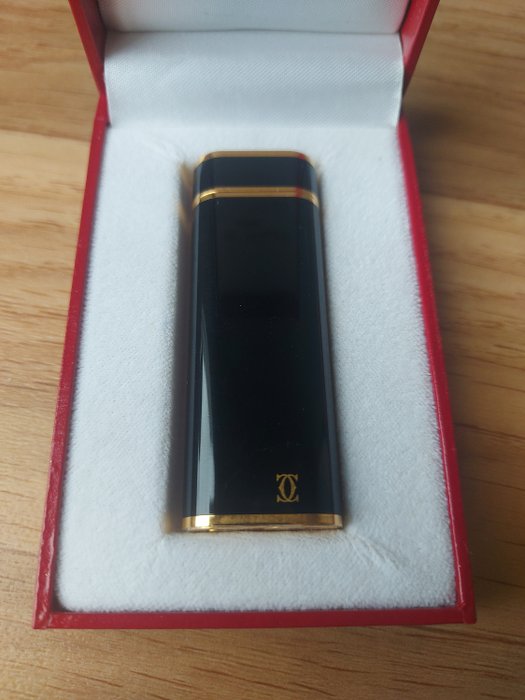 Cartier - Chinese laquer - Pocket lighter - Gold-plated, Lacquer