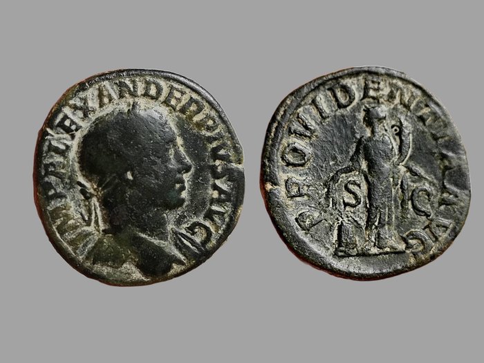 羅馬帝國. 亞歷山大·塞維魯斯 (AD 222-235). Sestertius Rome - Providentia