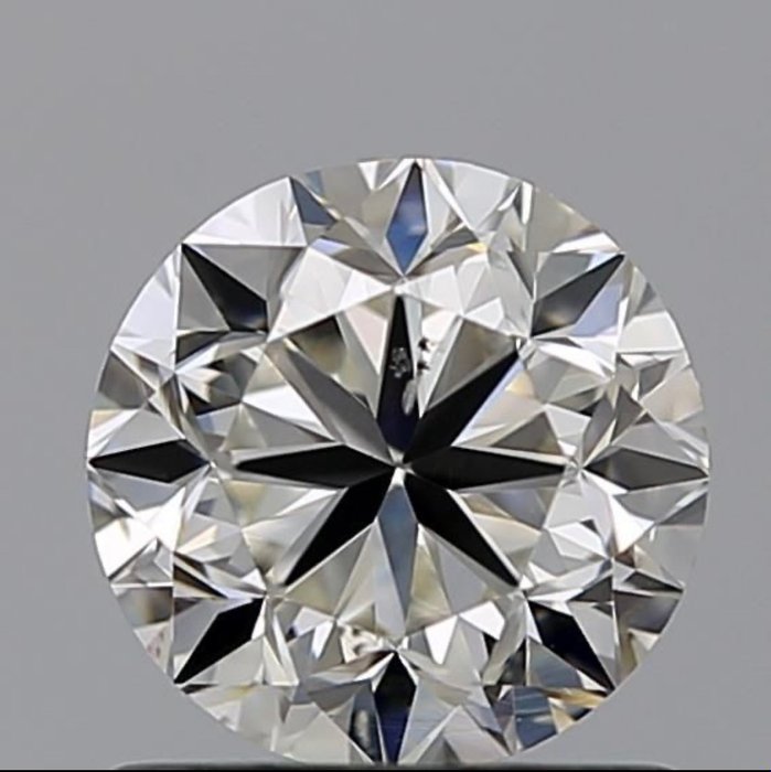 1 pcs Diamante - 0.91 ct - Brillante - F - SI1, *No Reserve Price*
