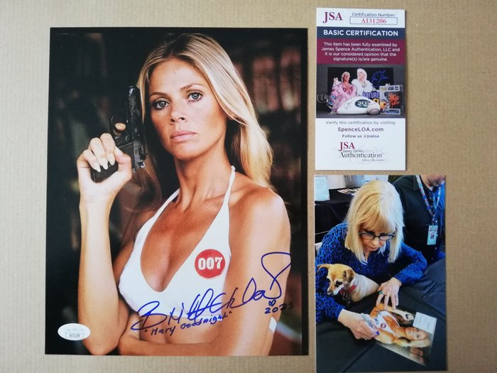 James Bond: Britt Ekland handsigned photo in-person autograph with photo proof & JSA COA