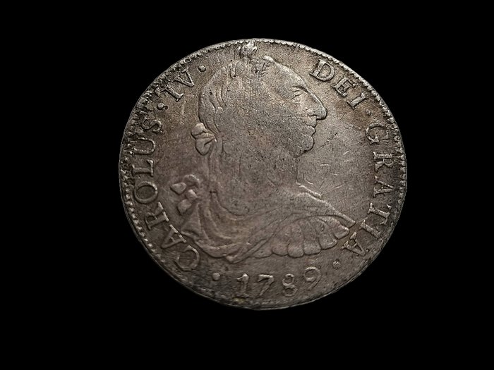 España. Carlos IV (1788-1808). 8 Reales 1789 Mexico FM Busto Carlos III