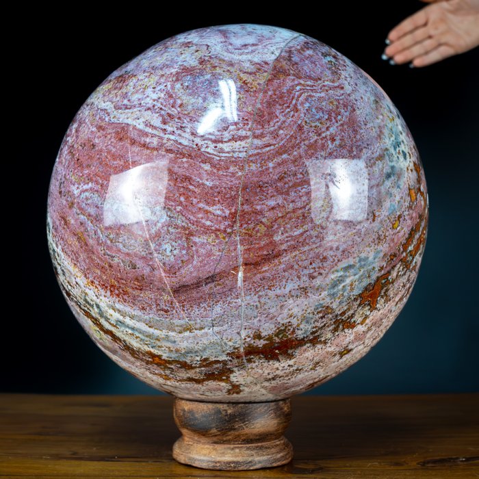 Agate géante naturelle AAA+++ Sphère de cristal- 17222.59 g