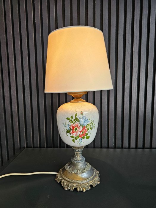 Lampe - Keramik, Messing