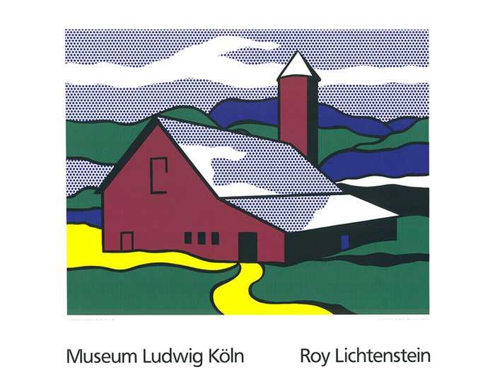 Roy Lichtenstein (1923-1997) - Red Barn II