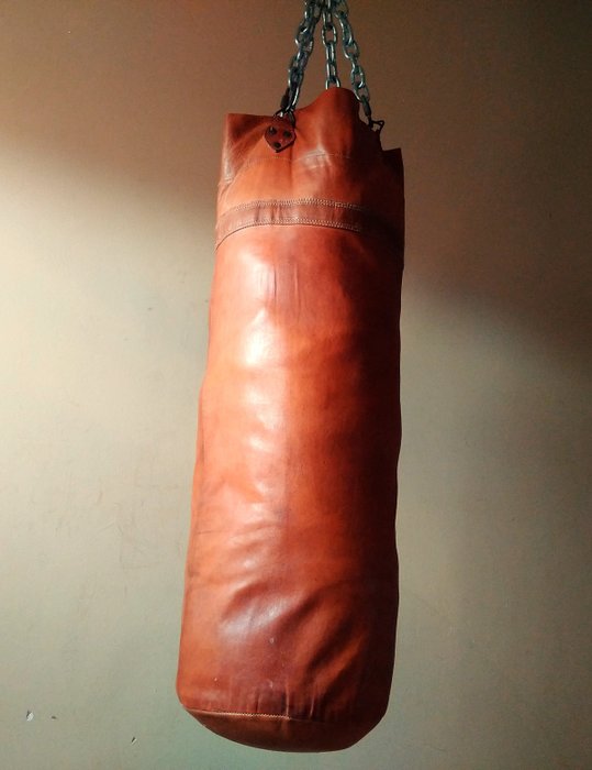 Vintage echtes Leder - Boxsack