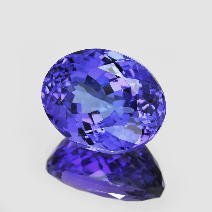 1 pcs [Intens blålig violet] Tanzanit - 5.54 ct
