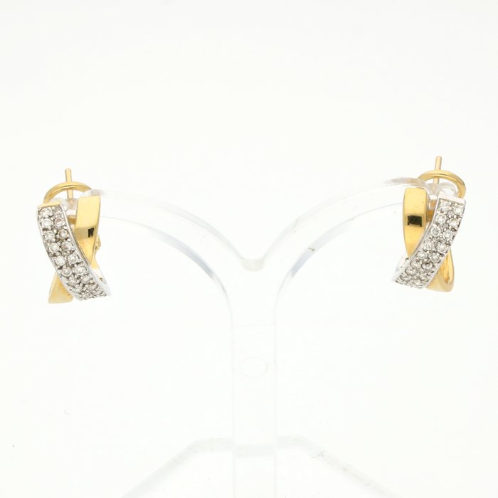 钻石 - 18K金 - 黄金 - 耳环