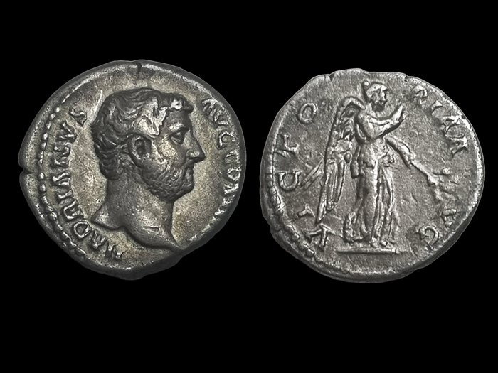 Romeinse Rijk. Hadrianus (117-138 n.Chr.). Denarius Rome - Victory