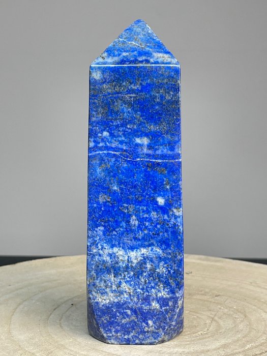 Lapis lazuli Obelisk - Høyde: 16 cm - Bredde: 3 cm- 740 g - (1)