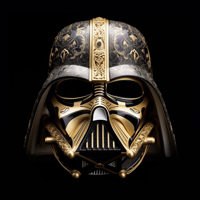 Artxlife - Darth Vader's Porcelain Mask [Black & Gold Edition]