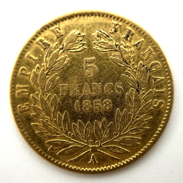 5 Francs  1858-A, Paris