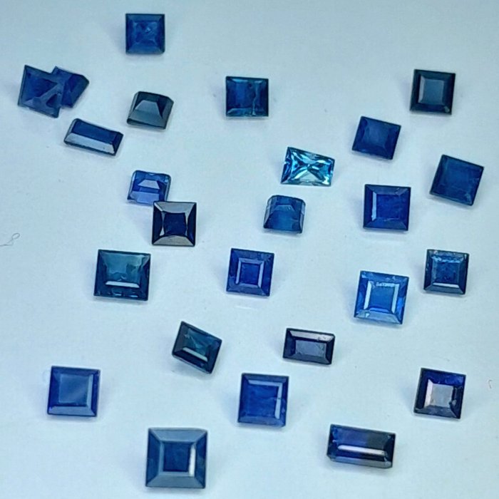 25 pcs Blau Saphir - 2.56 ct