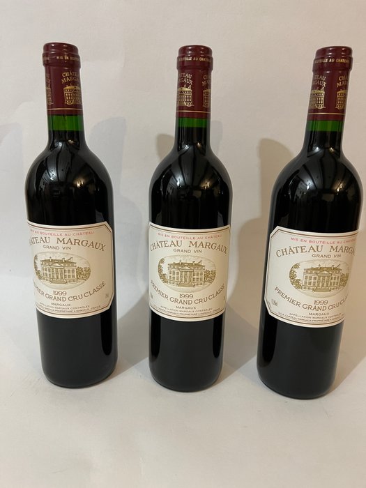 1999 Chateau Margaux - 波爾多 1er Grand Cru Classé - 3 瓶 (0.75L)