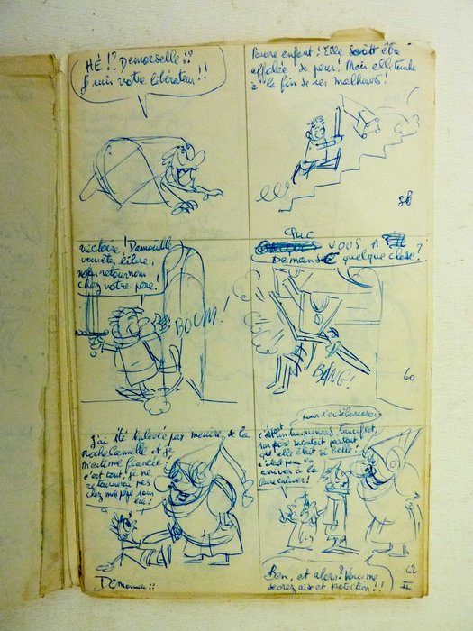 Devos, Jacques - 1 完整的故事板 - Mini-récit Journal Spirou - À la cour du Roi Arthur - (années 1960)
