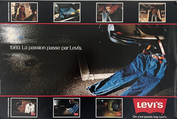 Levi's - Affiche Originale Levi's - Années 1980