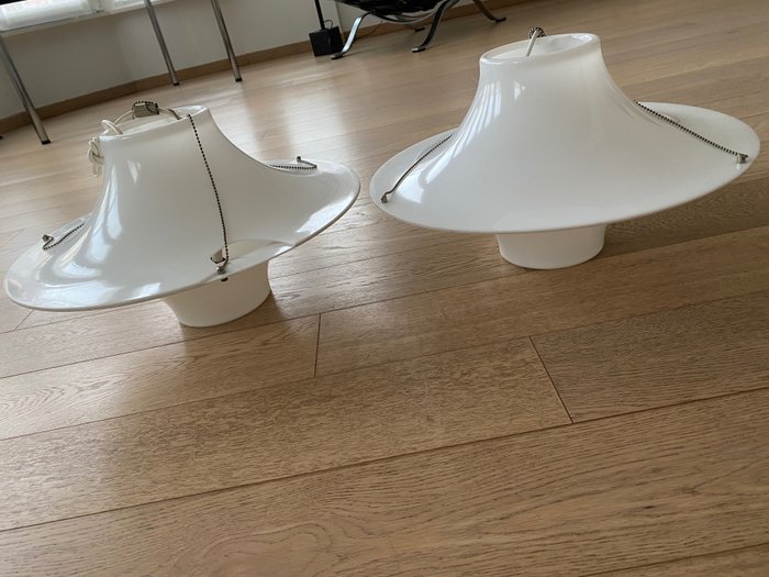 Stockmann-Orno Yki Nummi - Lamp (2) - "Lokki" / "Skyflyer", model 64-445, - Plastic