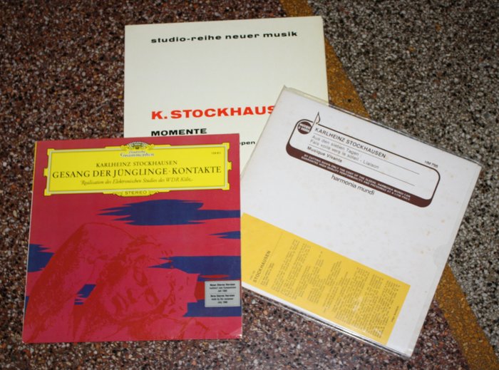 Karl Heinz Stockhausen - - lot of 3 Near Mint Lps - Diverse Titel - Vinylschallplatte - 1967