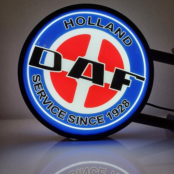 DAF Holland verlicht Wandbord - Lightbox - Metall
