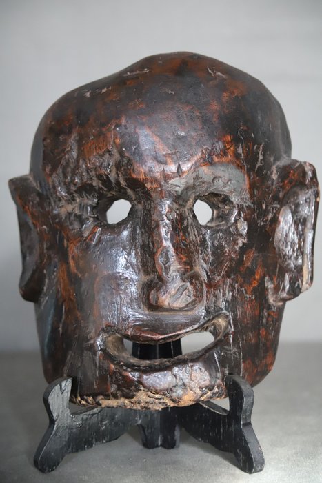 擬人面具 - 木 - 尼泊爾 - 19世紀20世紀初