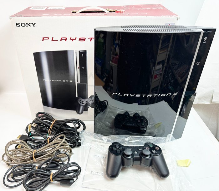 Sony - SONY PLAYSTATION 3 Fat MODEL CECHL00 Clear Black JAPANESE - PLAYSTATION 3 FAT CECHL00 - 电子游戏机 - 带原装盒