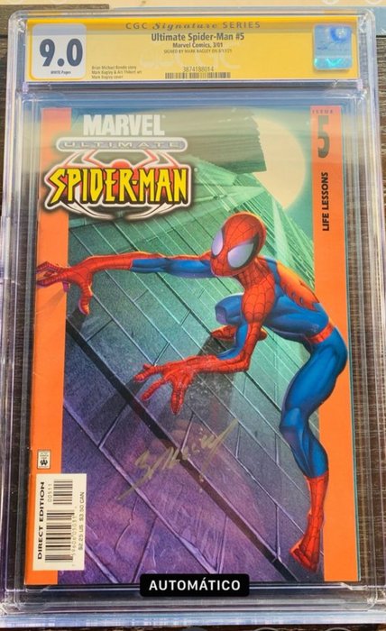 Ultimate Spider-Man #5 - 1 Signed graded comic - 2001 - CGC 9
