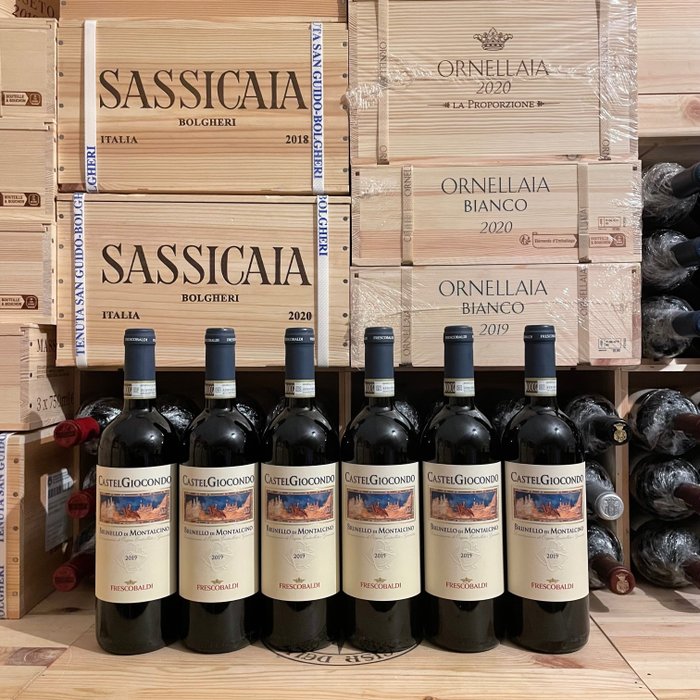 2019 Marchesi Frescobaldi, Castelgiocondo - 蒙达奇诺·布鲁奈罗 DOCG - 6 Bottles (0.75L)