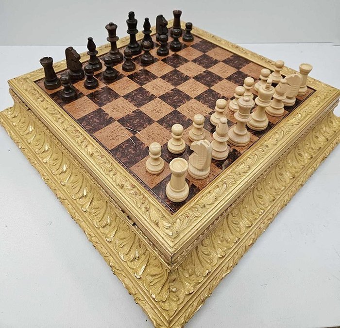 Tabuleiro de xadrez - Madeira