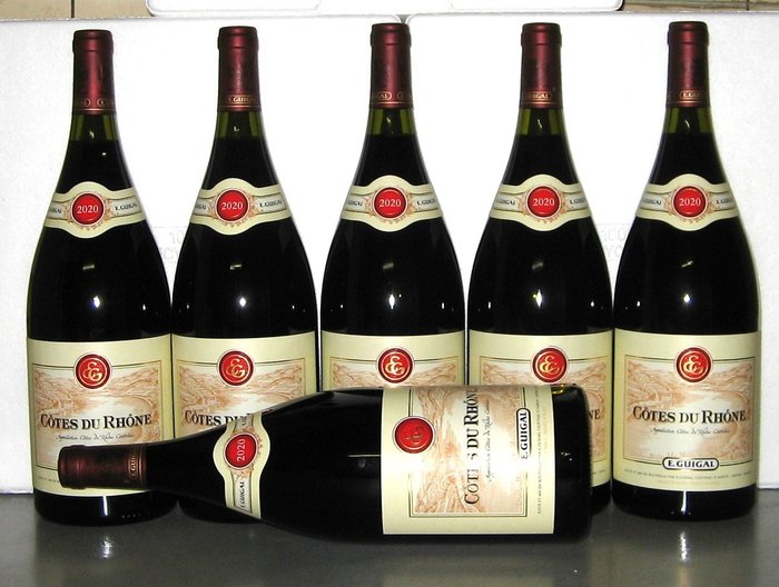 2020 Côtes du Rhône - E. Guigal - 隆河 - 6 馬格南瓶 (1.5L)