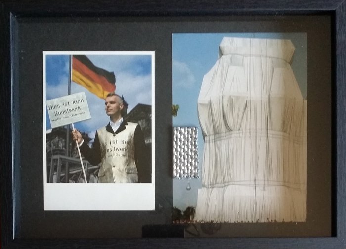 Christo and Jeanne Claude / Martin von Ostrowski - Wrapped Reichstag vs. This is not a work of art