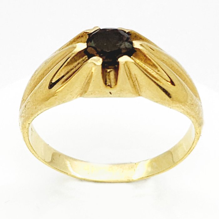 Δαχτυλίδι Κίτρινο χρυσό Χαλαζίας 