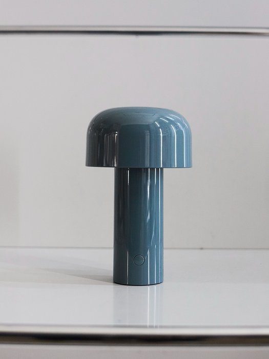 Flos - Edward Barber, Jay Osgerby - Lámpara de sobremesa - Botones - Gris Azul - policarbonato