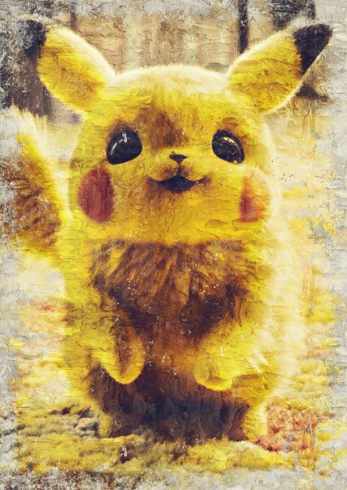 Boriani - Pikachu portrait, Oil limited edition 2/5