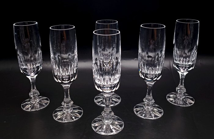 Daum - Champagneglass (6) - HVEM GJØR IKKE - Krystall