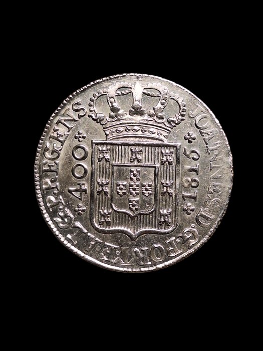 葡萄牙. D.João Príncipe Regente (1799-1816). Cruzado Novo (480 Reis) 1815  (沒有保留價)