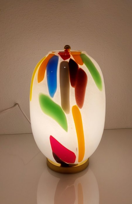 Bordlampe (1) - Egg - Glass