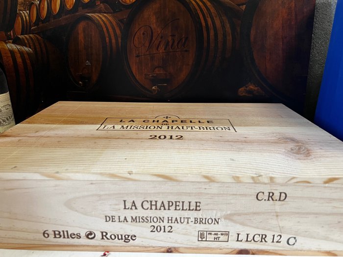 2012 La Chapelle de la Mission Haut Brion, 2nd wine of Ch. La Mission Haut Brion - Graves - 6 Bottles (0.75L)