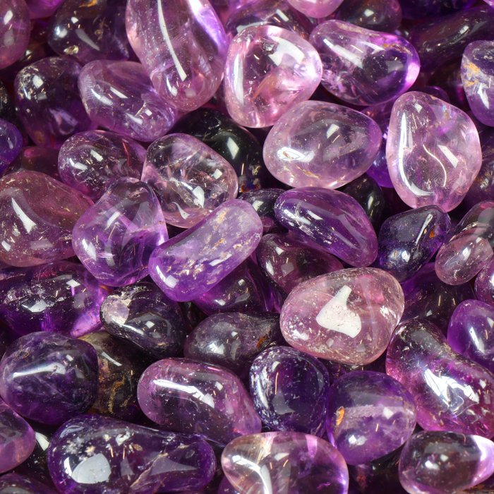 无保留 - AA 品质 - 紫水晶 - 滚石 - 批次- 1 kg