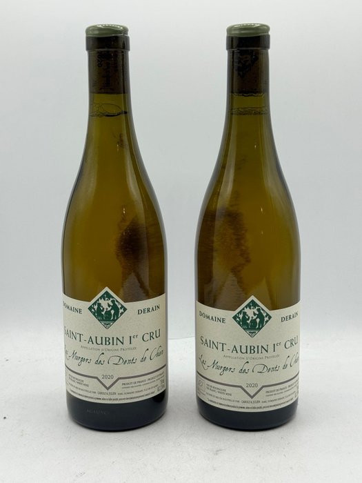 2020 Saint Aubin 1° Cru "Les Murgers des dents de Chien" - Domaine Derain - Bourgogne - 2 Flasker (0,75 L)