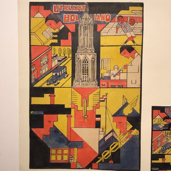 Lou Loeber (in the manner of) - Utrecht, 4 designs, 1929