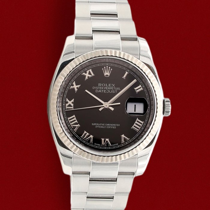 Rolex - Datejust - Black Roman Dial - 116234 - Uniszex - 2000-2010