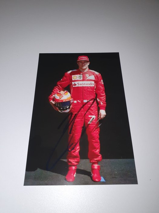 Kimi Räikkönen - Fotografia autografata