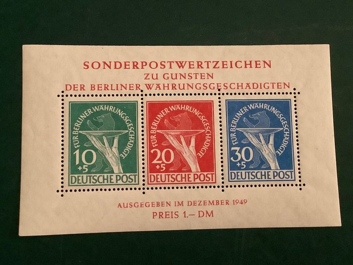 柏林 1949 - 貨幣改革集團 - Michel blok 1