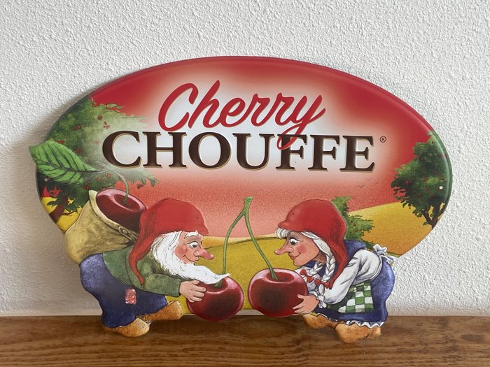 Cherry Chouffe - XL - Plakette - Metall