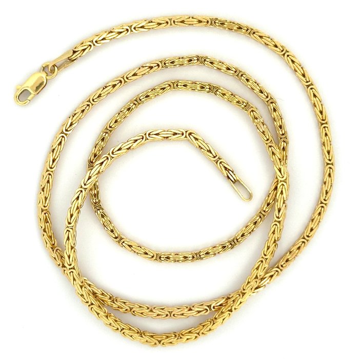 Collana Bizantina - 7.6 g - 50 cm - 18 Kt - Collar - 18 quilates Oro amarillo