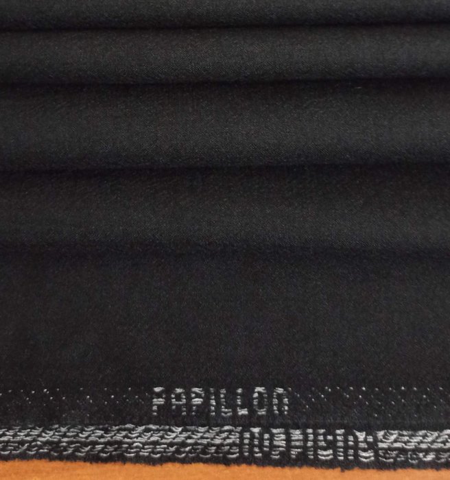 770 x 140 cm - "Papillon" Tessuto italiano in pura lana vergine - Tejido de tapicería