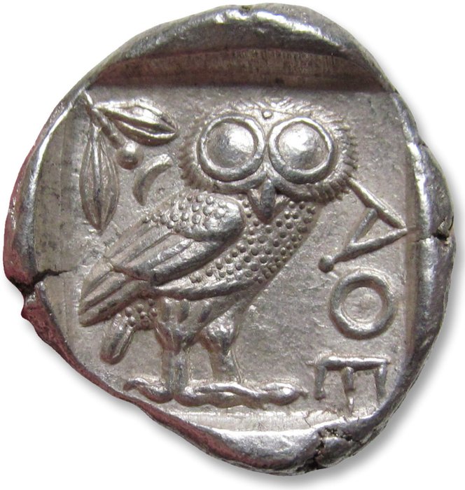 Attique, Athènes. Tetradrachm 454-404 B.C. - beautiful high quality example of this iconic coin -