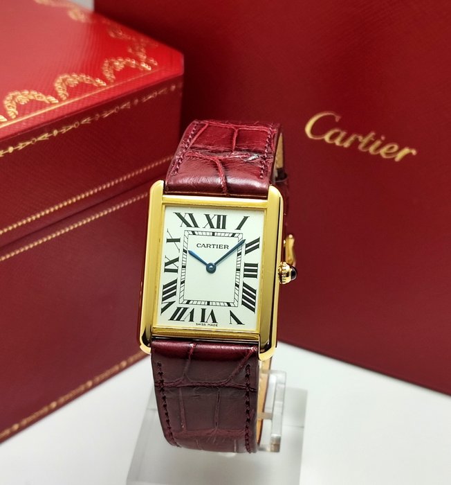 Cartier - Tank Solo 18K (0,750) Yellow Gold - W1018855 - Miehet - 2011-nykypäivä