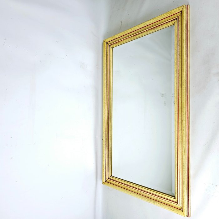 Exceptionally elegant wooden wall mirror - Console table - 木, 玻璃