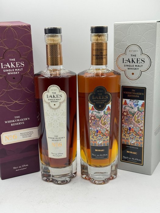 Lakes - Mosaic & The Whiskymaker's Reserve No. 6  - 70cl - 2 bottles